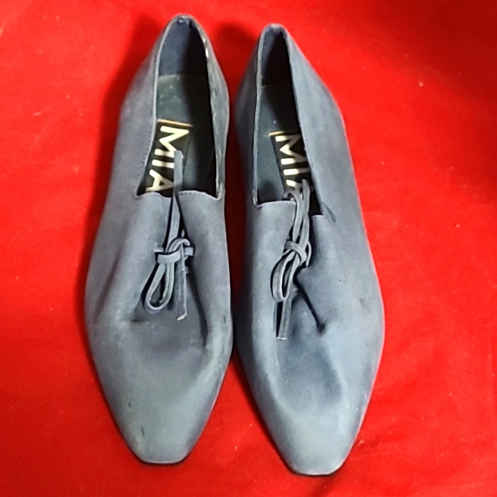 Mia Blue Suede Flats Size 6